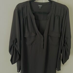 Torrid Black Blouse